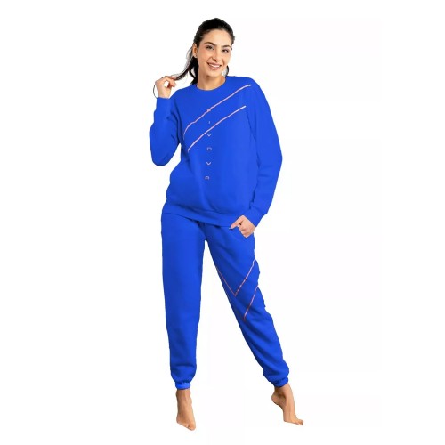 Tuta Givova Completa Homewear da Donna Felpata - Completo casa in Poliestere Lungo